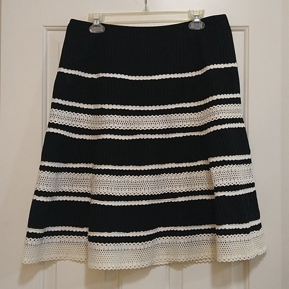 Talbot's A-line midi skirt